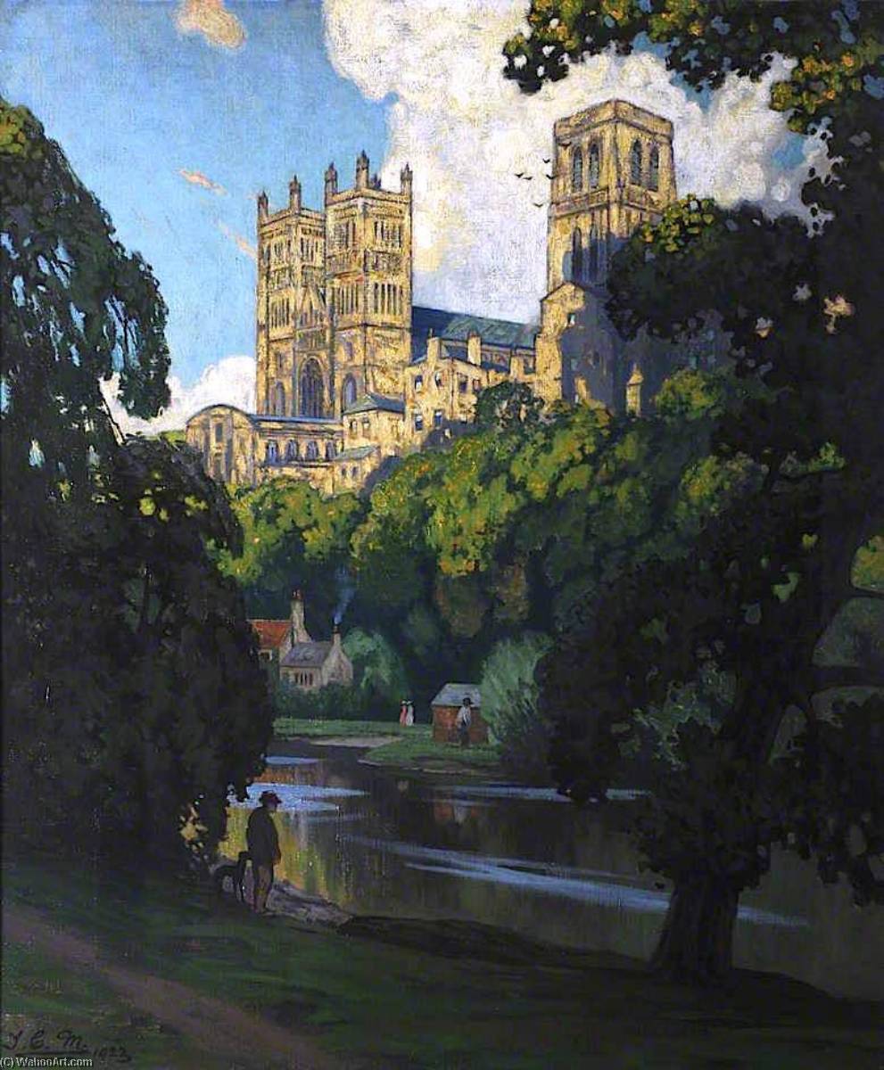 Wikioo.org - The Encyclopedia of Fine Arts - Painting, Artwork by Thomas Corsan Morton - Durham Cathedral