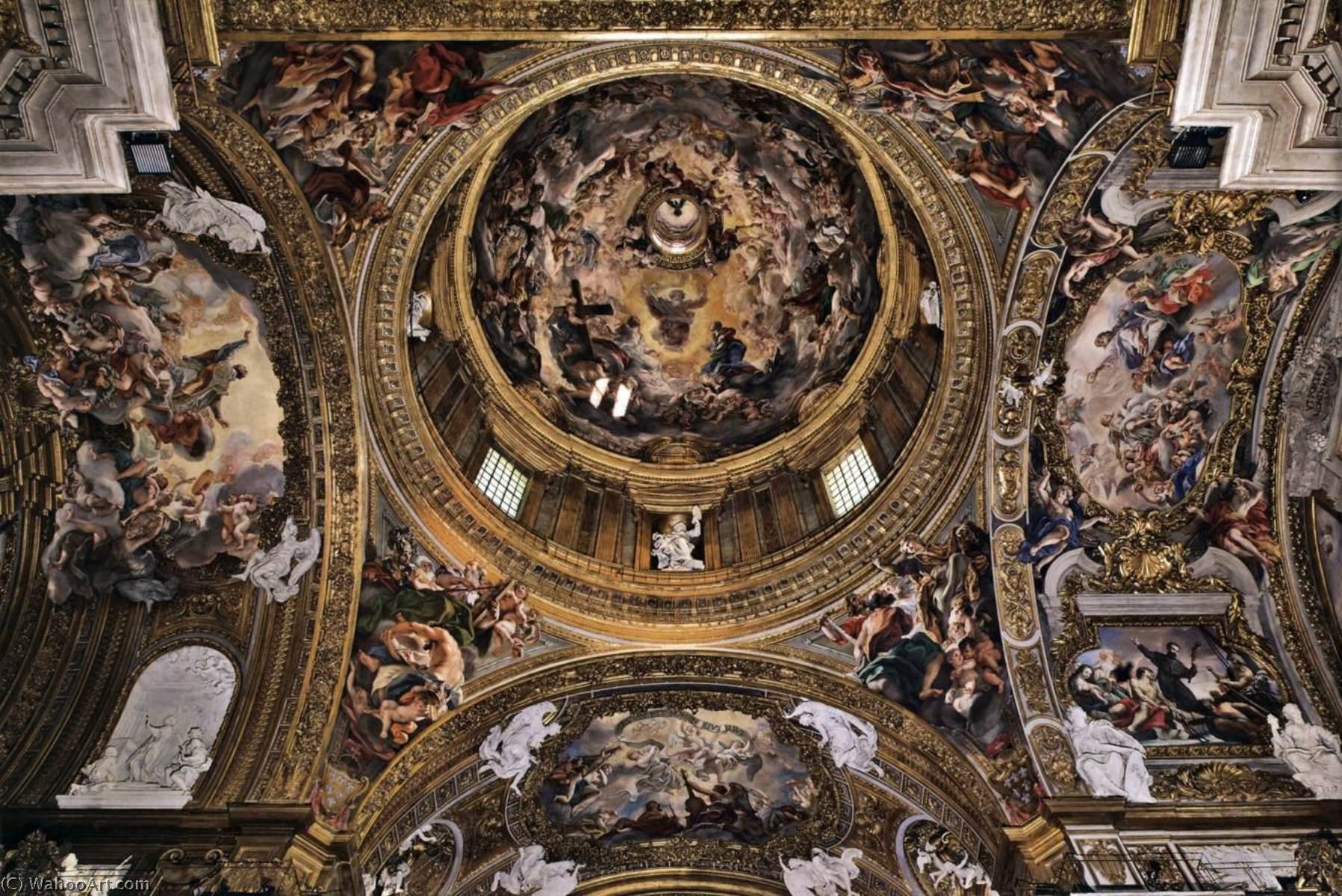 Wikioo.org - The Encyclopedia of Fine Arts - Painting, Artwork by Giovanni Battista Gaulli (Baciccio) - Cupola decoration