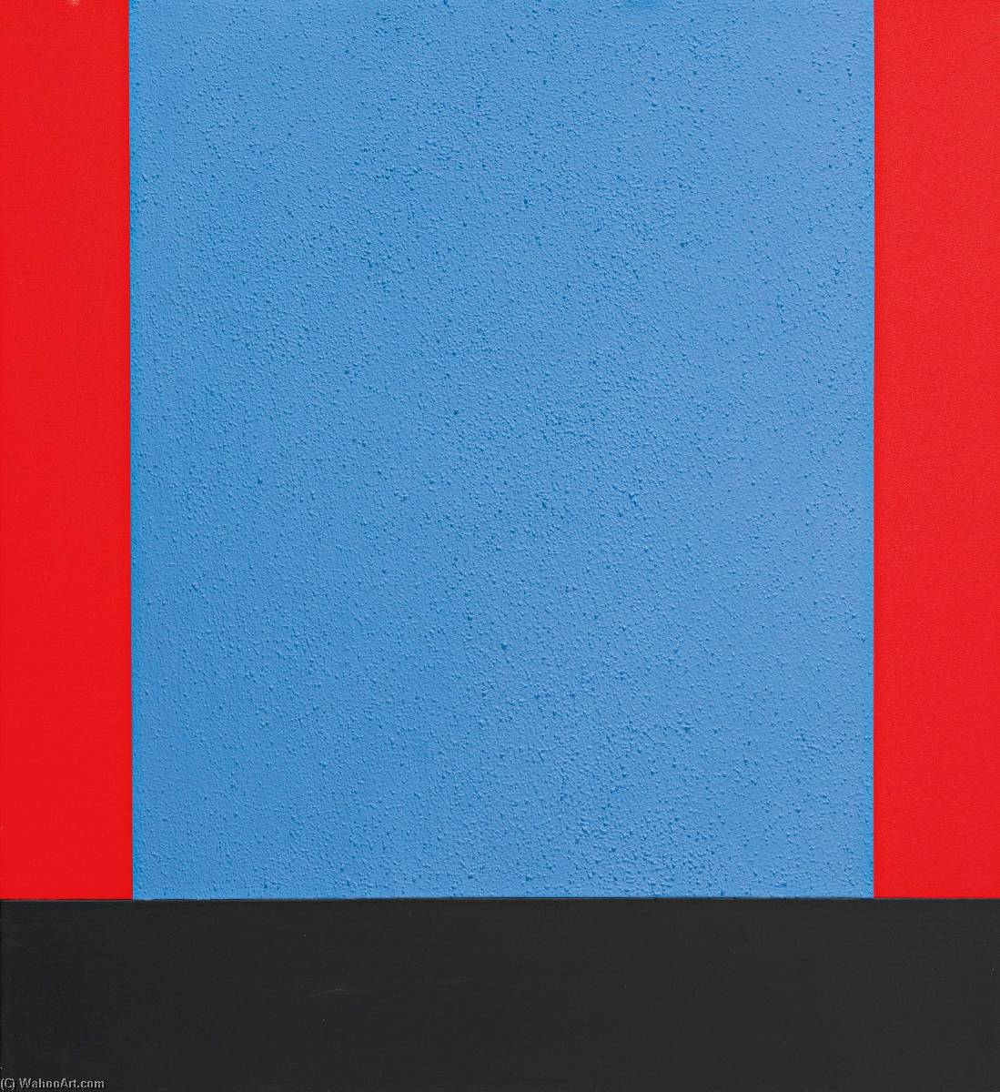WikiOO.org - Encyclopedia of Fine Arts - Lukisan, Artwork Peter Halley - Blue Cell
