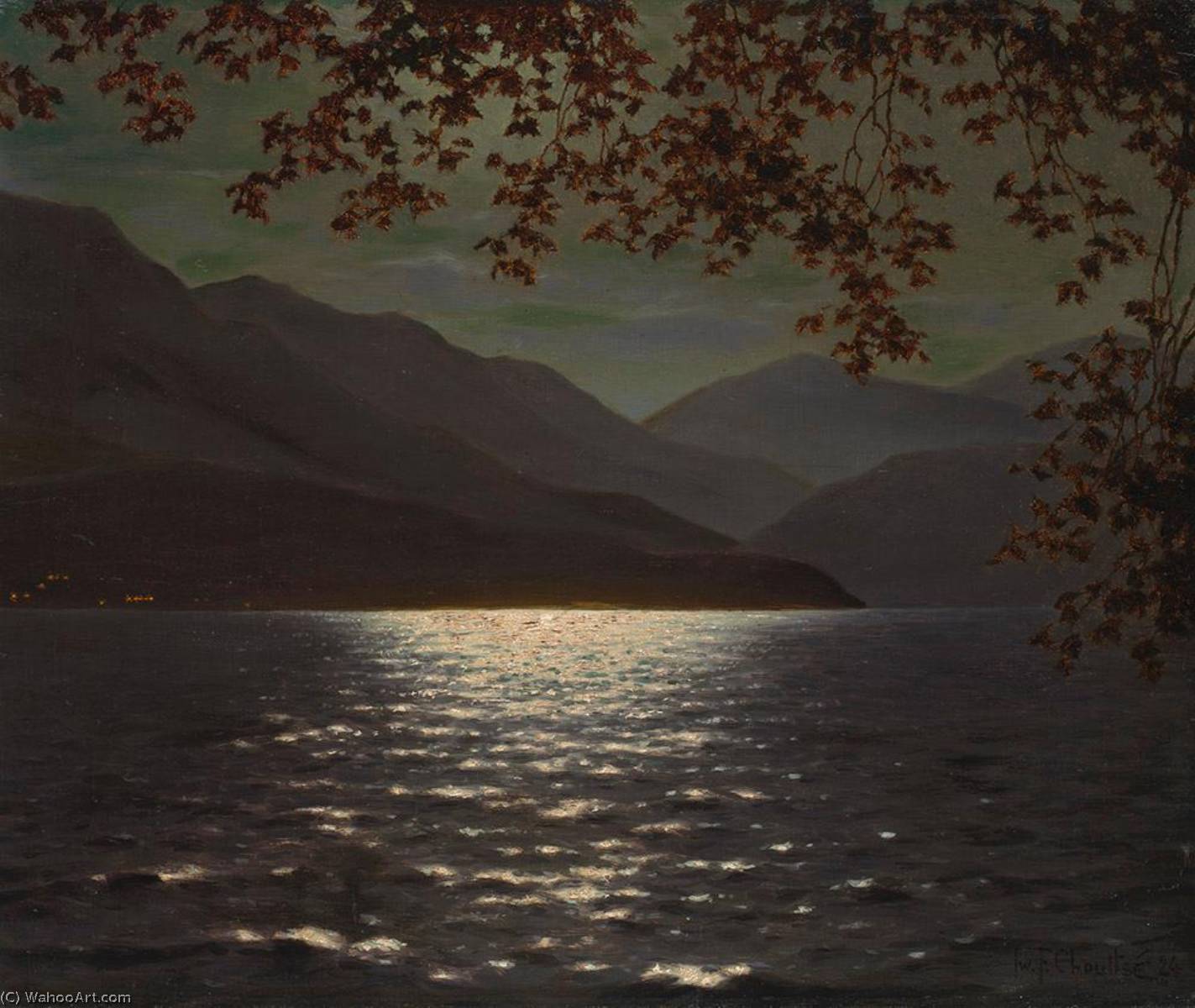Wikioo.org - The Encyclopedia of Fine Arts - Painting, Artwork by Ivan Fedorovich Choultse - Lake Maggiore