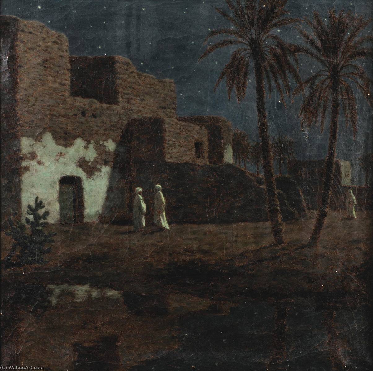 WikiOO.org - Enciklopedija dailės - Tapyba, meno kuriniai Ivan Fedorovich Choultse - Cairo at Night