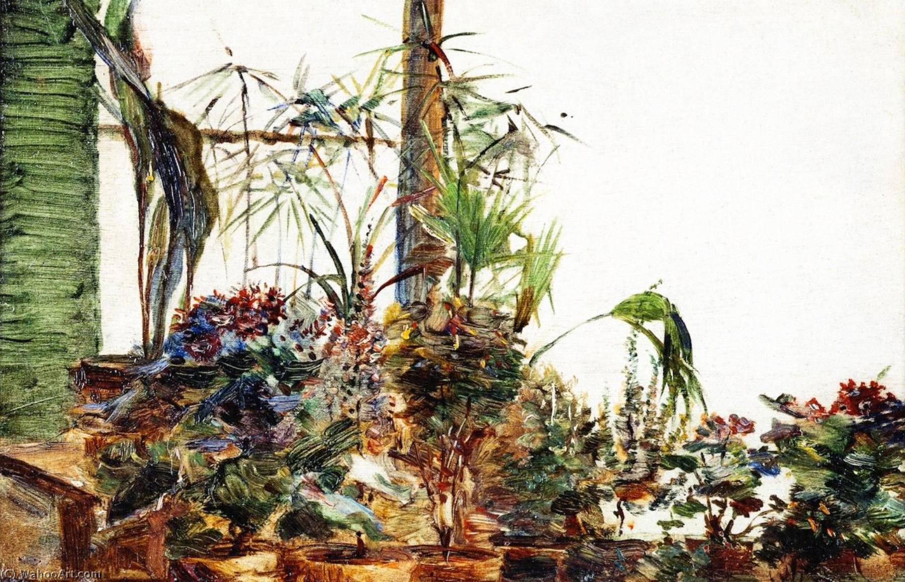 WikiOO.org - 百科事典 - 絵画、アートワーク Marie Bracquemond - セーヴルで花花瓶