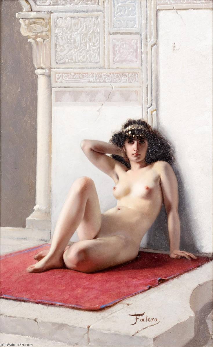 WikiOO.org - Encyclopedia of Fine Arts - Schilderen, Artwork Luis Falero - The Favourite