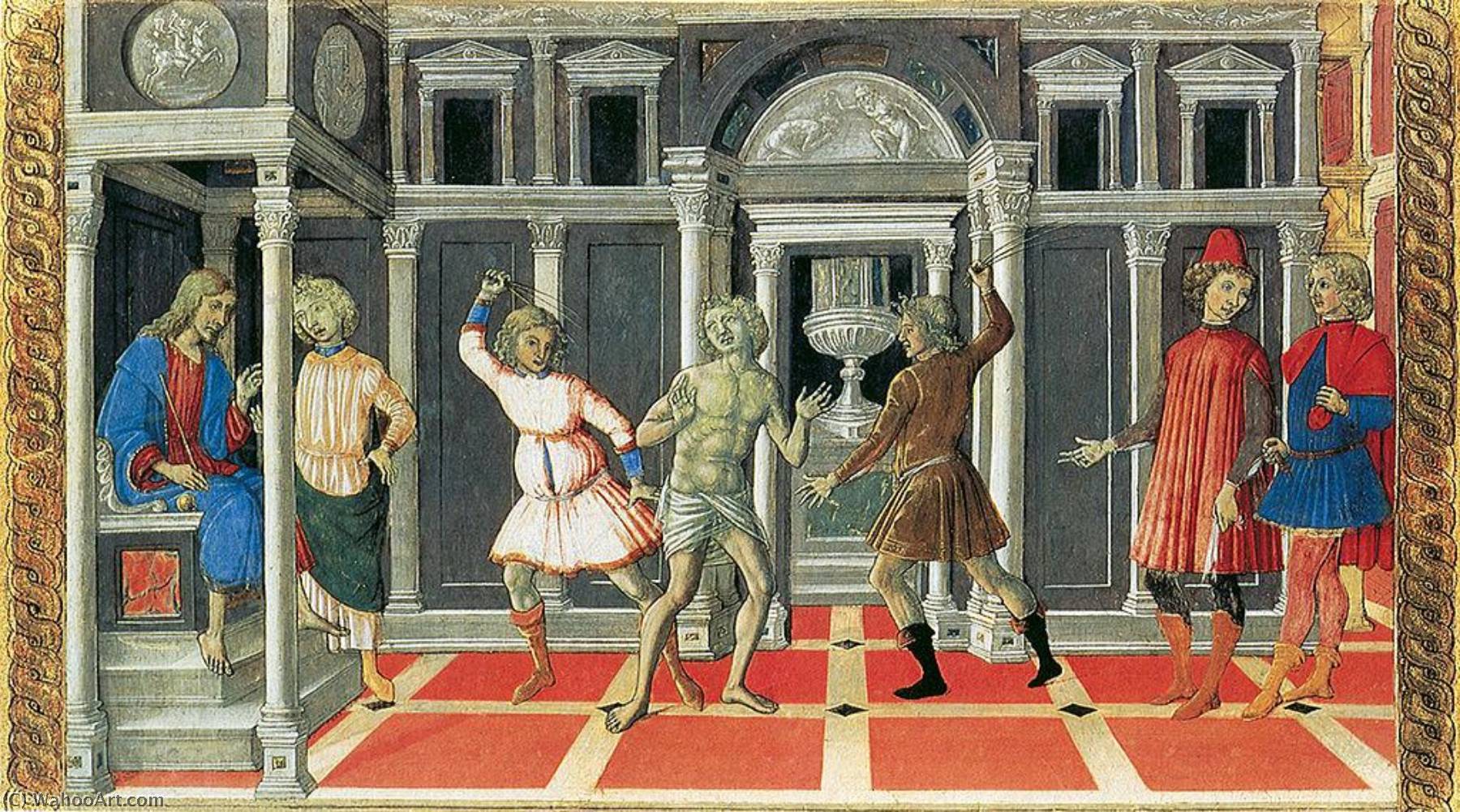 Wikioo.org - The Encyclopedia of Fine Arts - Painting, Artwork by Matteo Di Giovanni Di Bartolo - The Dream of Saint Jerome