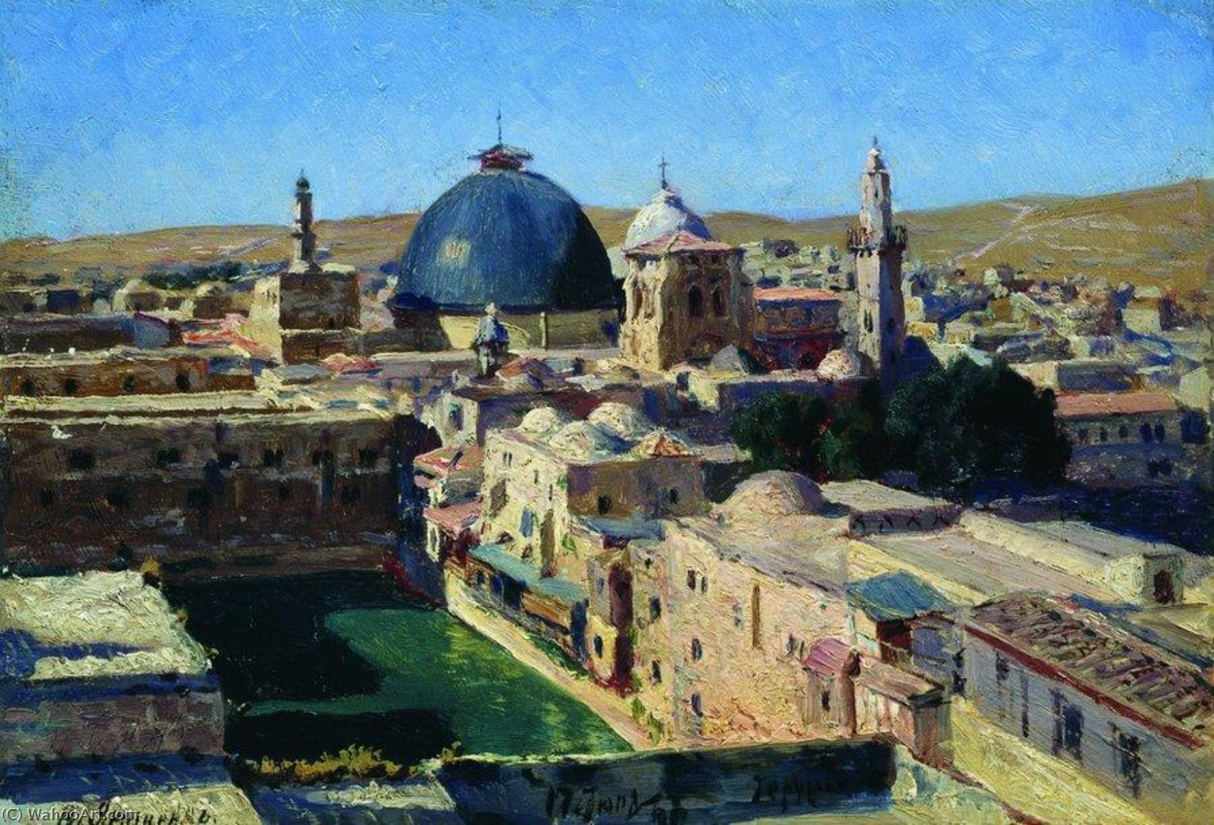 Wikioo.org - The Encyclopedia of Fine Arts - Painting, Artwork by Nikolai Aleksandrovich Yaroshenko - Jerusalem
