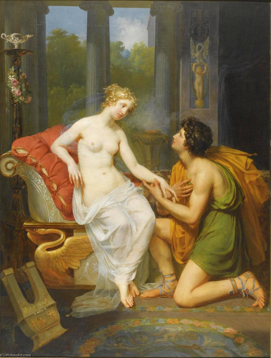 Wikioo.org - The Encyclopedia of Fine Arts - Painting, Artwork by Charles Meynier - Helen and Paris
