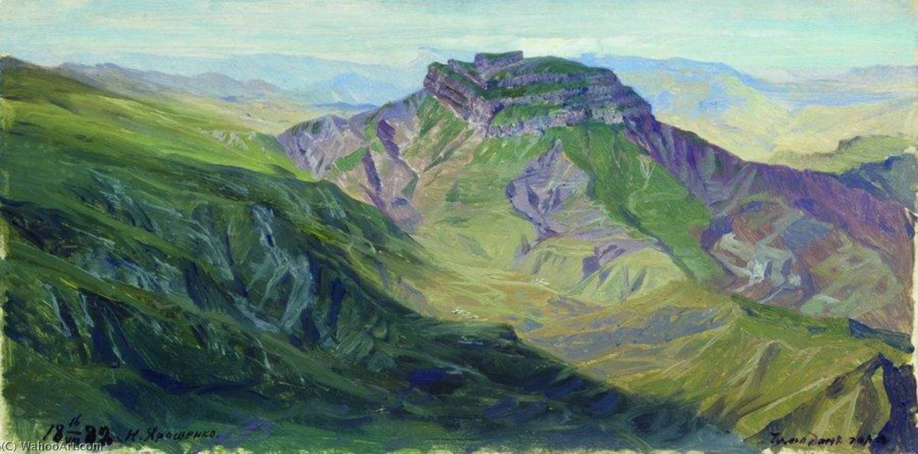 Wikioo.org - The Encyclopedia of Fine Arts - Painting, Artwork by Nikolai Aleksandrovich Yaroshenko - Mountain in Dagestan
