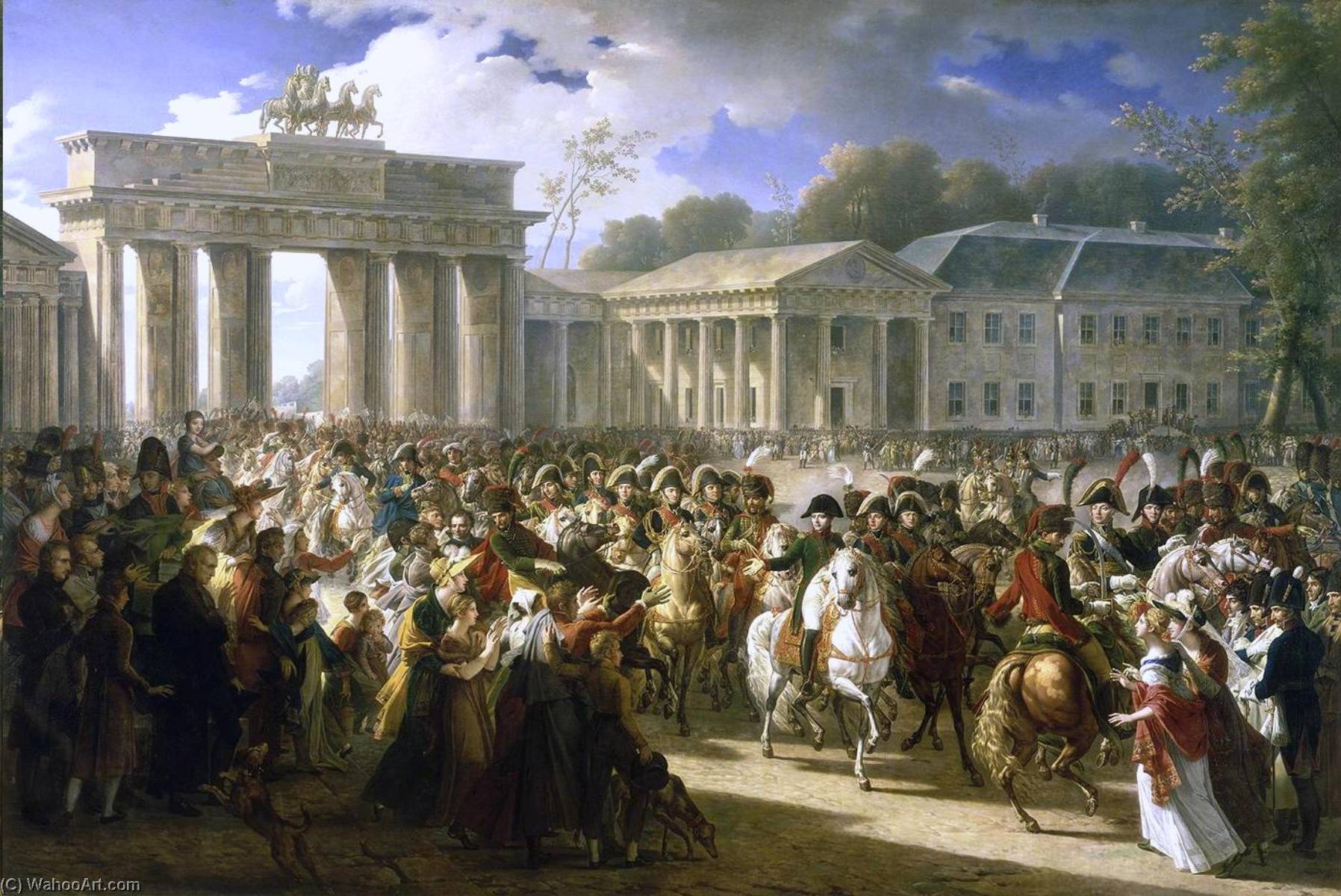 WikiOO.org - אנציקלופדיה לאמנויות יפות - ציור, יצירות אמנות Charles Meynier - Napoleon in Berlin