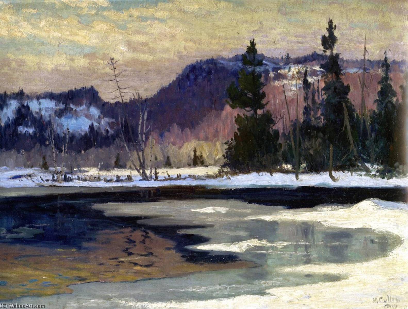 Wikioo.org - The Encyclopedia of Fine Arts - Painting, Artwork by Maurice Cullen - March on the Cache River