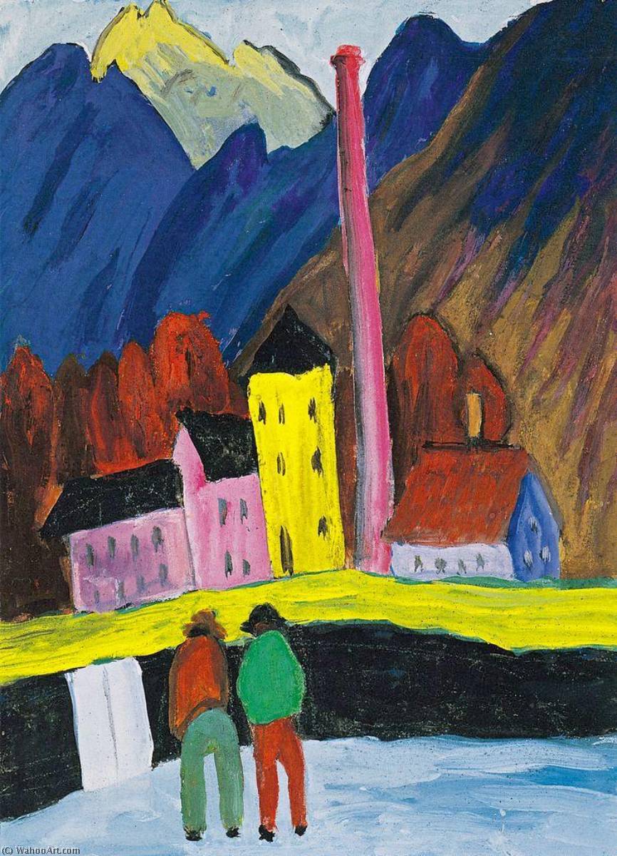 Wikioo.org - The Encyclopedia of Fine Arts - Painting, Artwork by Marianne Von Werefkin - The Factory