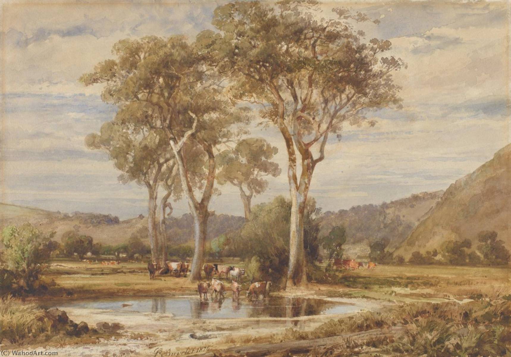 Wikioo.org - The Encyclopedia of Fine Arts - Painting, Artwork by Louis Buvelot - Landscape