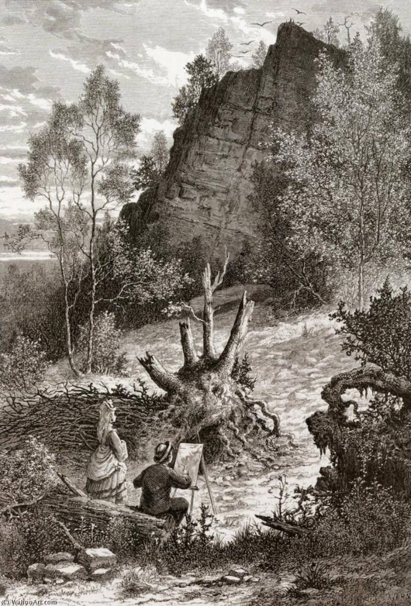 WikiOO.org - Енциклопедия за изящни изкуства - Живопис, Произведения на изкуството Jules Tavernier - Eagle Rock