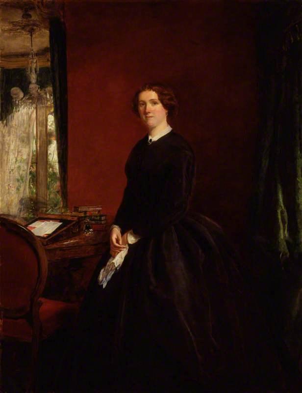 Wikioo.org - The Encyclopedia of Fine Arts - Painting, Artwork by William Powell Frith - Mary Elizabeth Maxwell, née Braddon
