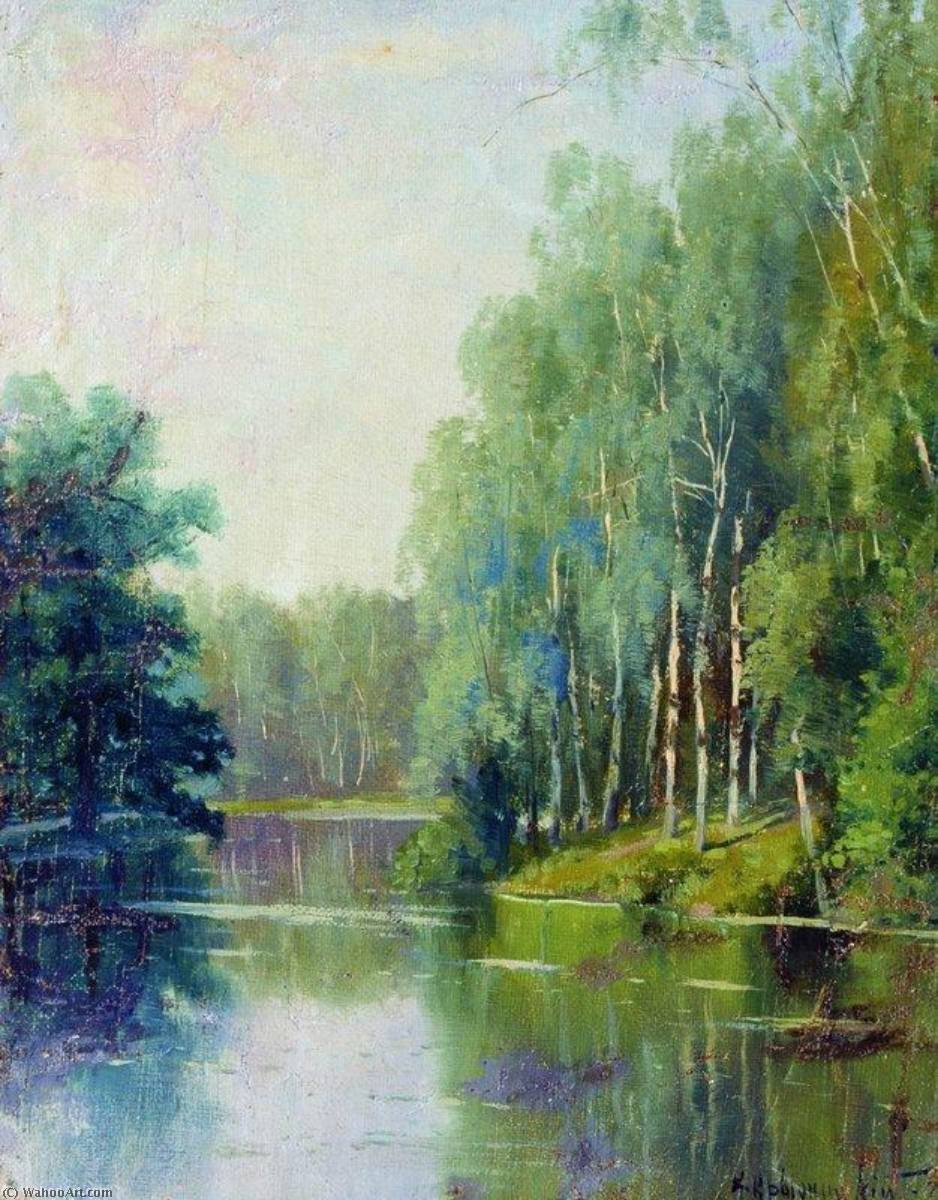 Wikioo.org - The Encyclopedia of Fine Arts - Painting, Artwork by Konstantin Yakovlevich Kryzhitsky - Lake