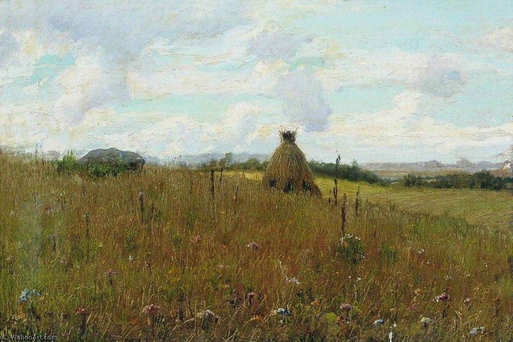 Wikioo.org - The Encyclopedia of Fine Arts - Painting, Artwork by Konstantin Yakovlevich Kryzhitsky - Field