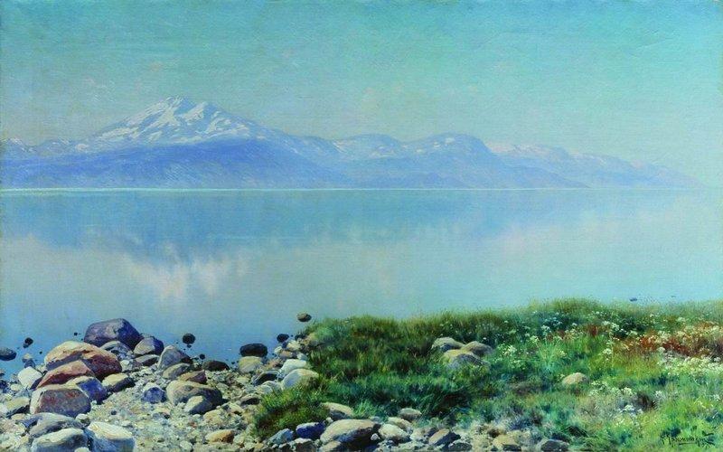 Wikioo.org - สารานุกรมวิจิตรศิลป์ - จิตรกรรม Konstantin Yakovlevich Kryzhitsky - A Lake