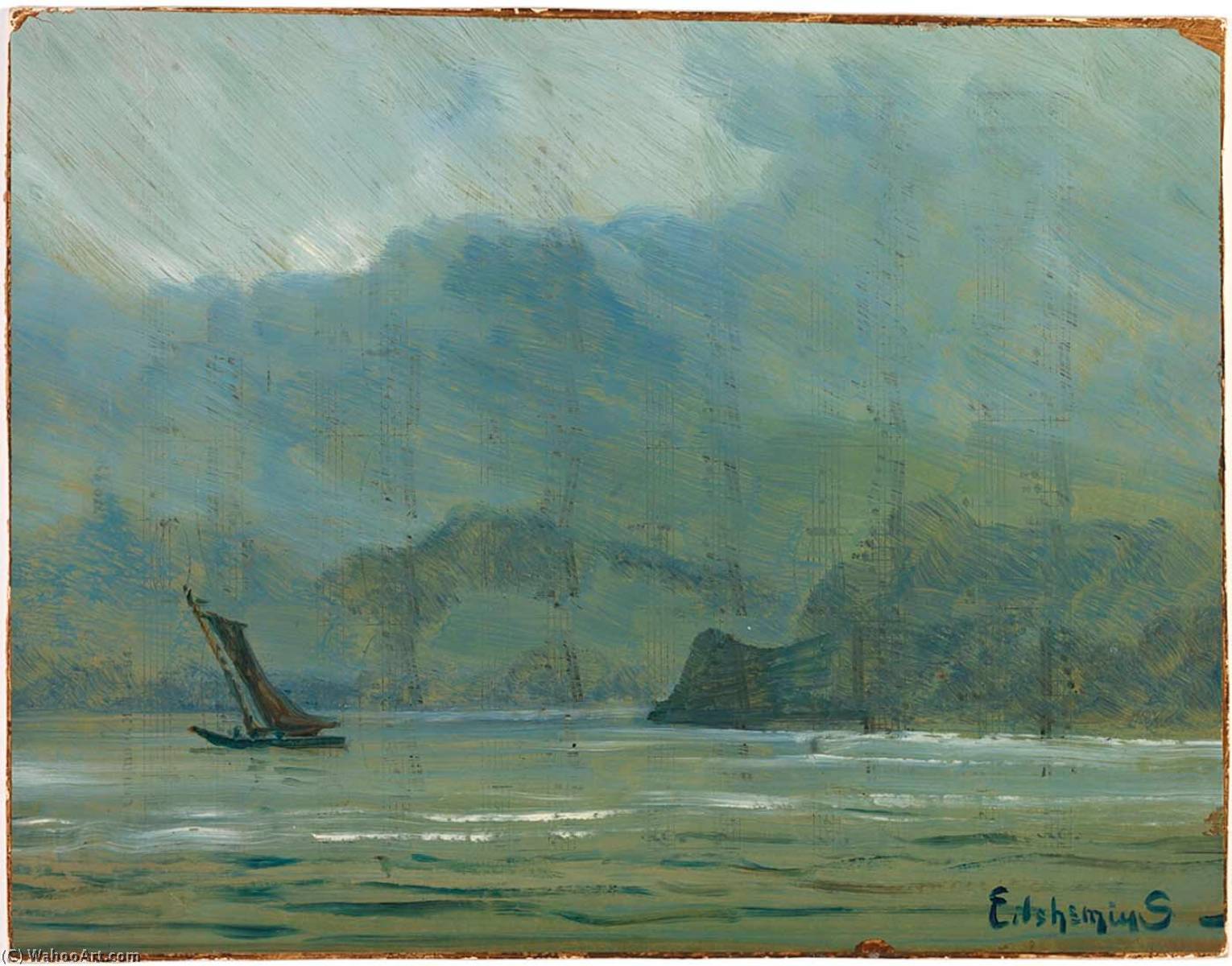 Wikioo.org - The Encyclopedia of Fine Arts - Painting, Artwork by Louis Michel Eilshemius - Pale Blue Landscape