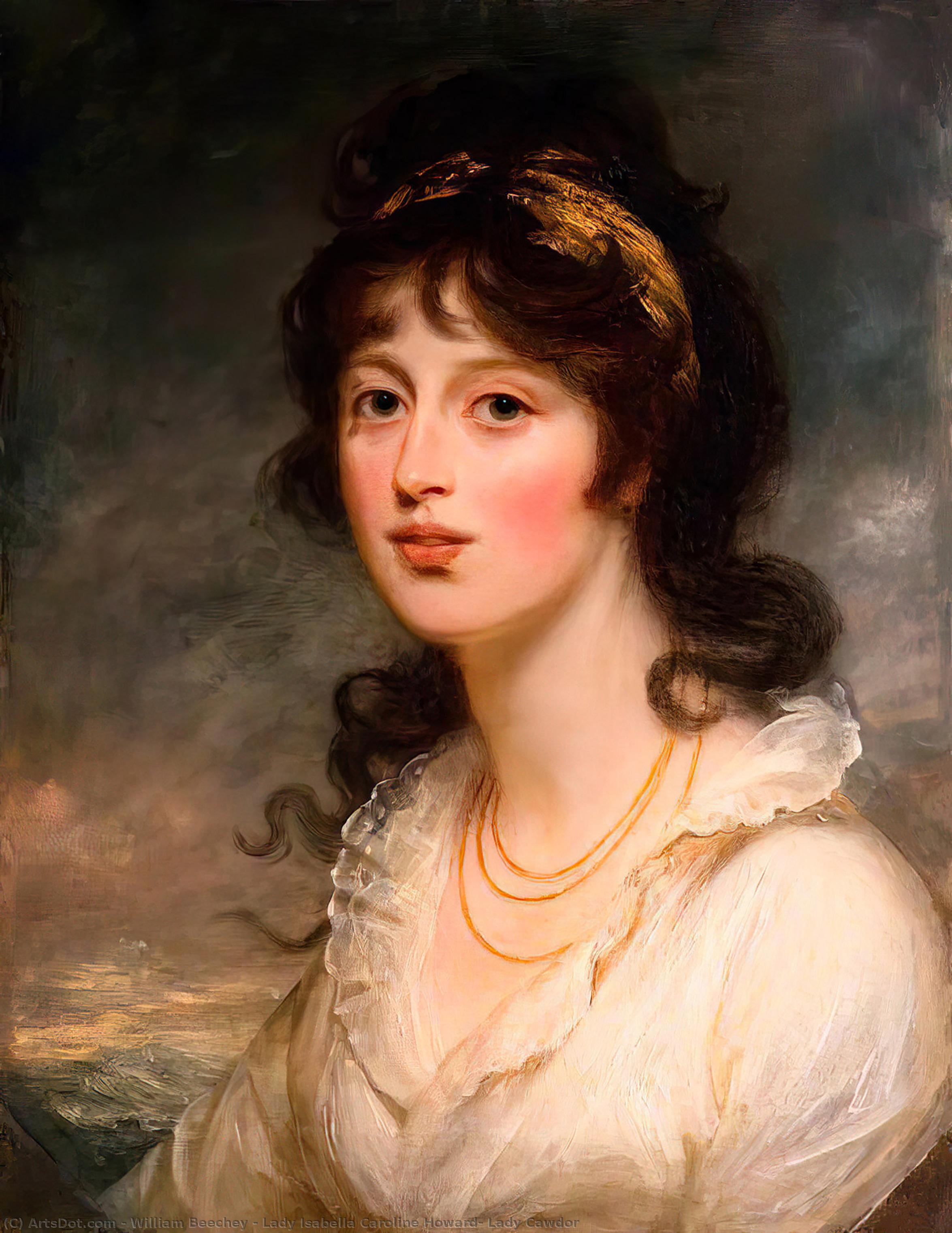 Wikioo.org - The Encyclopedia of Fine Arts - Painting, Artwork by William Beechey - Lady Isabella Caroline Howard, Lady Cawdor