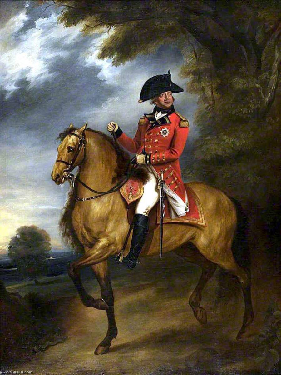 Wikioo.org - The Encyclopedia of Fine Arts - Painting, Artwork by William Beechey - George III on Horseback