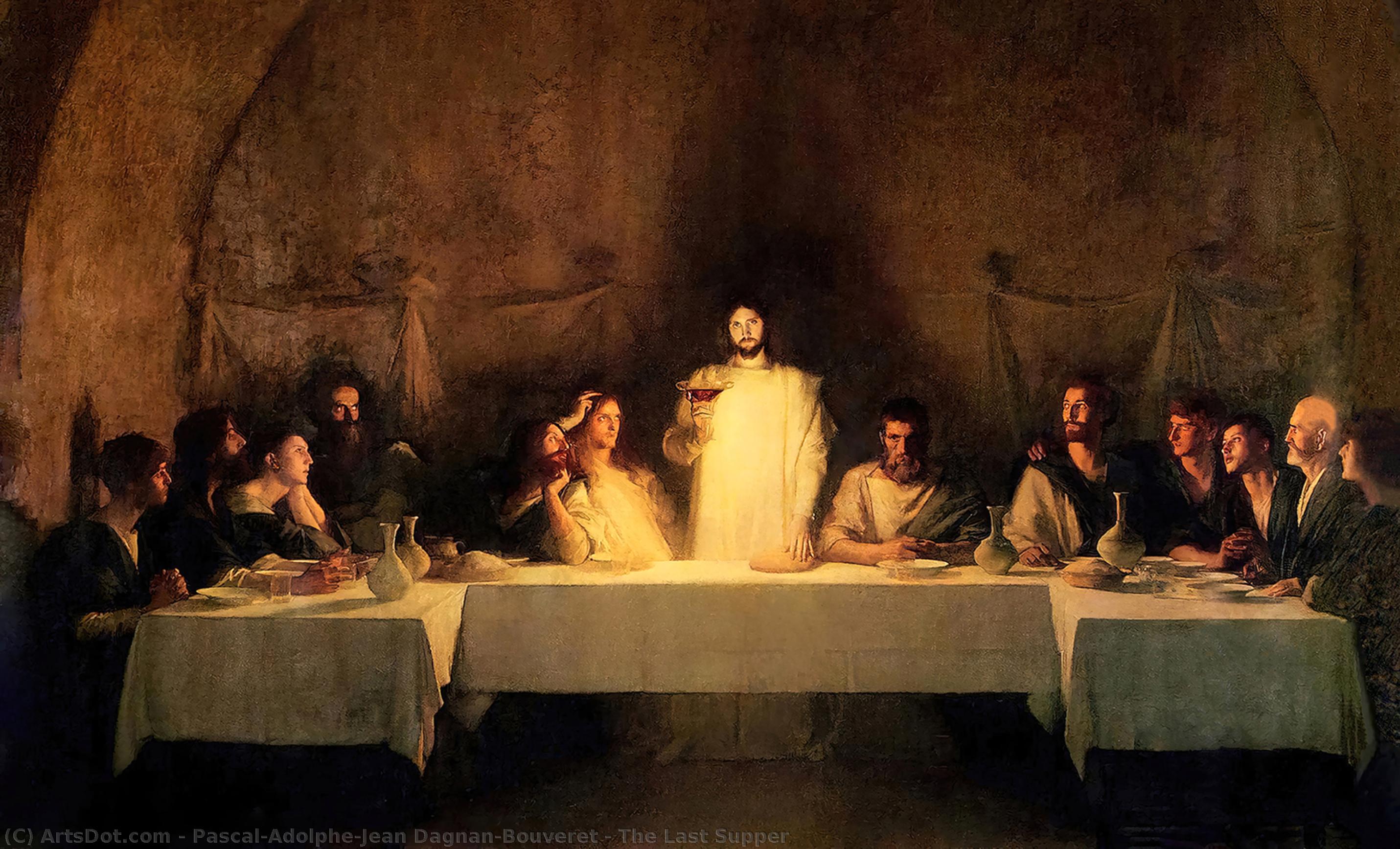 WikiOO.org - Encyclopedia of Fine Arts - Maleri, Artwork Pascal-Adolphe-Jean Dagnan-Bouveret - The Last Supper
