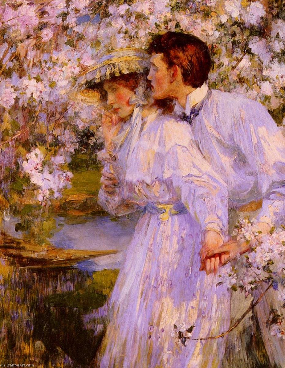 Wikioo.org - The Encyclopedia of Fine Arts - Painting, Artwork by James Jebusa Shannon - In the Springtime