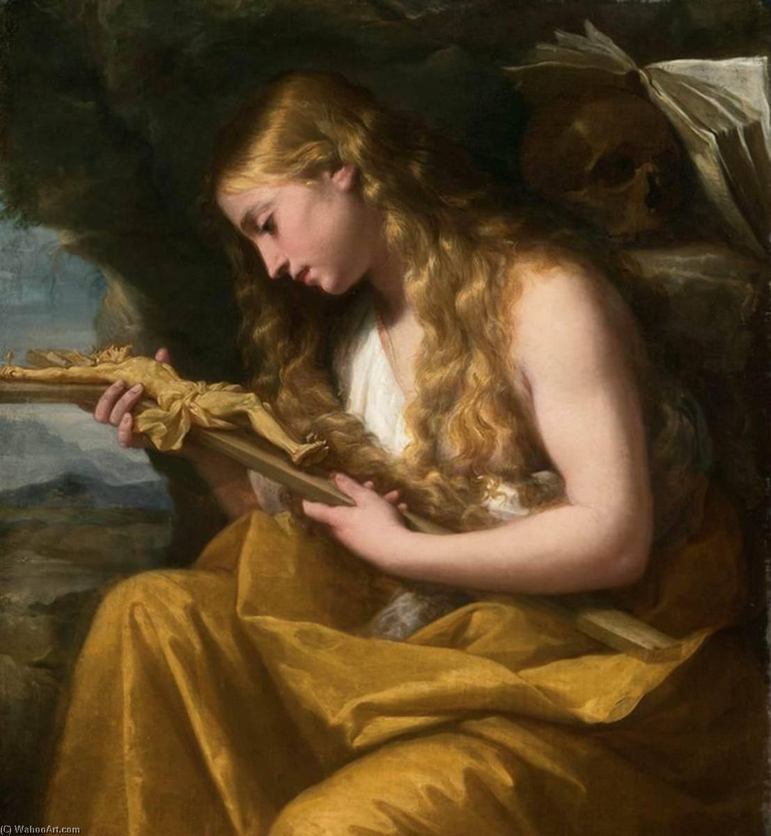 Wikioo.org - The Encyclopedia of Fine Arts - Painting, Artwork by Lorenzo Pasinelli - The Penitent Magdalen
