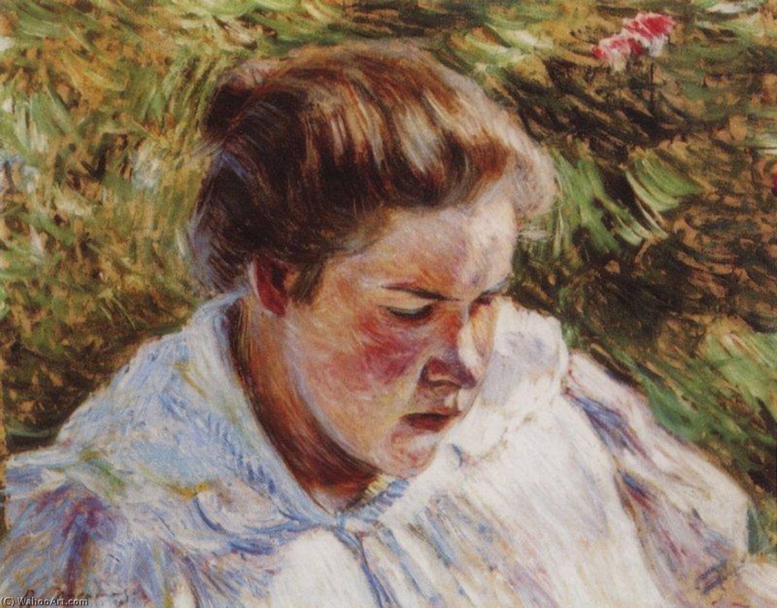 Wikioo.org - The Encyclopedia of Fine Arts - Painting, Artwork by Viktor Elpidiforovich Borisov Musatov - Girl in the Sunlight