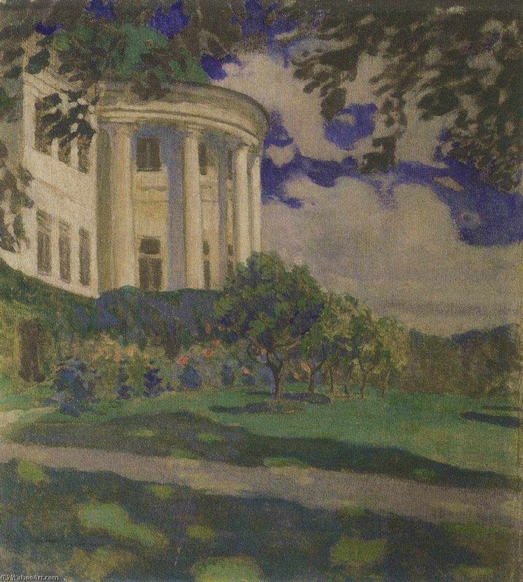 Wikioo.org - The Encyclopedia of Fine Arts - Painting, Artwork by Viktor Elpidiforovich Borisov Musatov - The Mansion