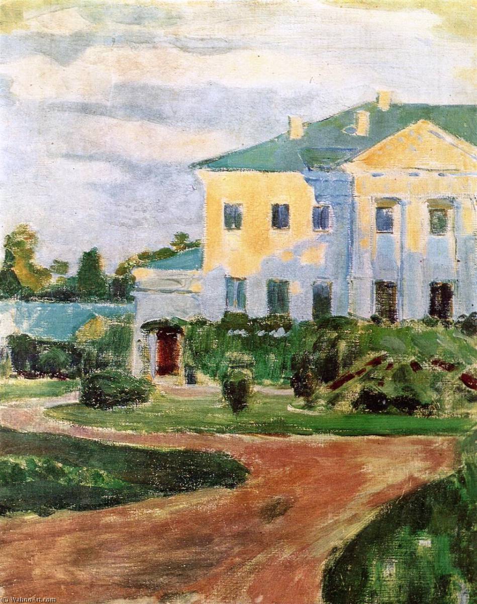 WikiOO.org - Encyclopedia of Fine Arts - Maľba, Artwork Viktor Elpidiforovich Borisov Musatov - Manor House at Zubrilovka