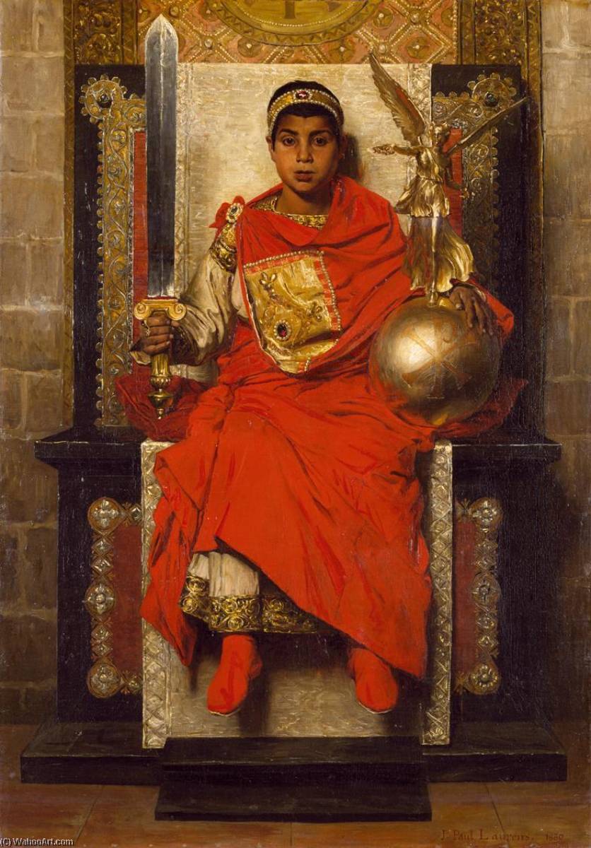 Wikioo.org - The Encyclopedia of Fine Arts - Painting, Artwork by Jean-Paul Laurens - The Late Empire Honorius