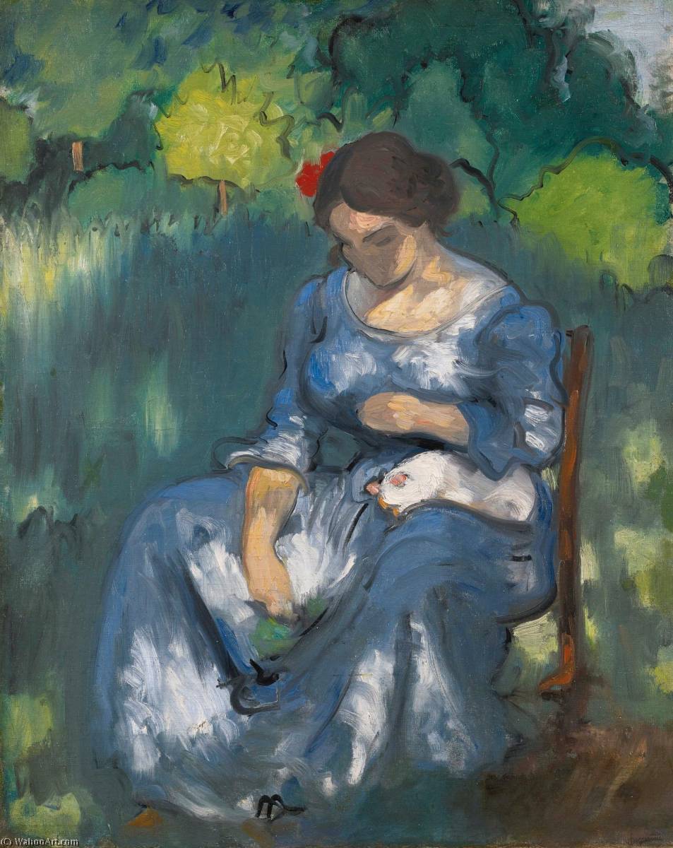 Wikioo.org – La Enciclopedia de las Bellas Artes - Pintura, Obras de arte de Louis Anquetin - Avec femme Naciones unidas  charlar