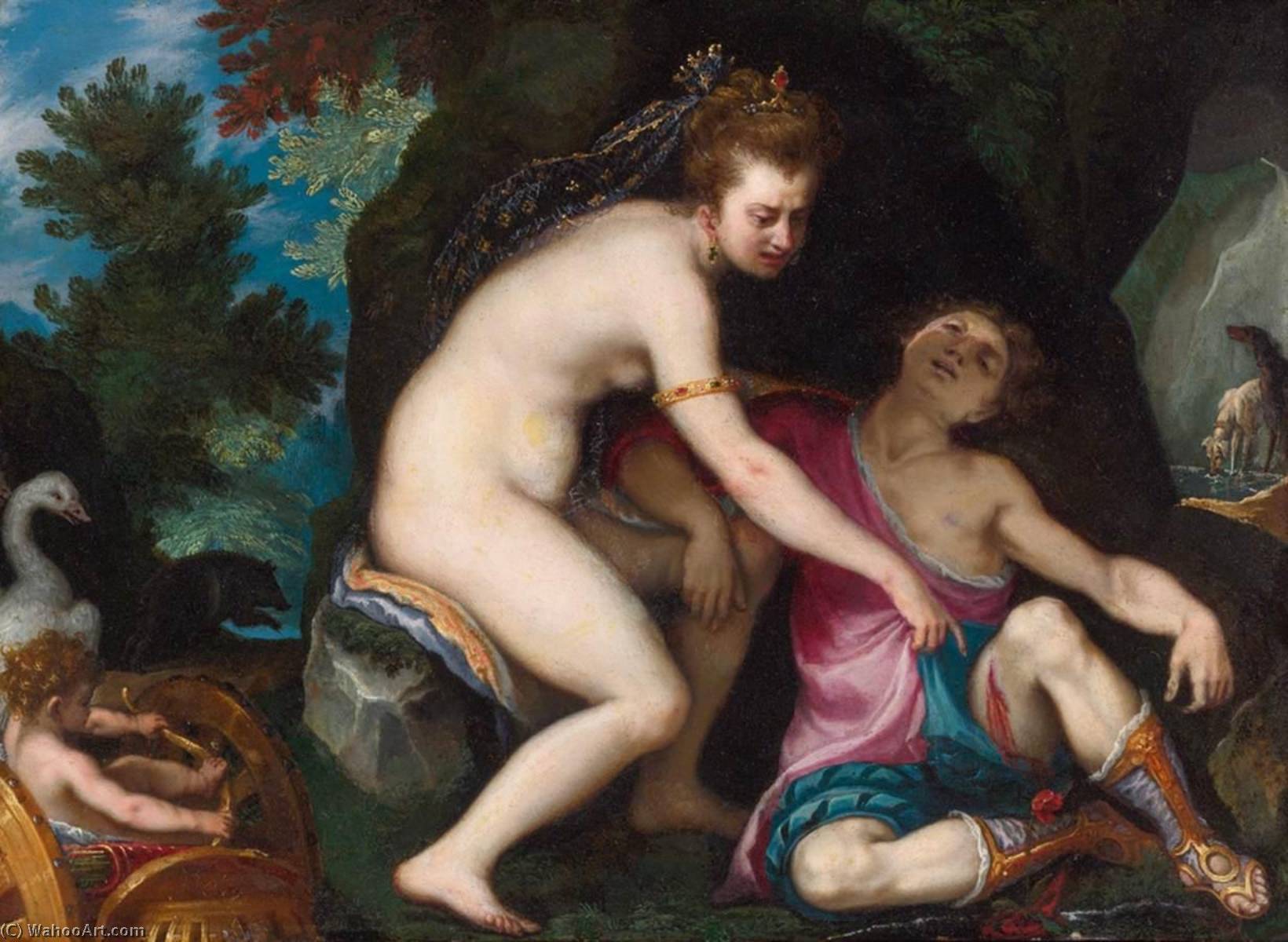 Wikioo.org - The Encyclopedia of Fine Arts - Painting, Artwork by Lodovico Cardi (Cigoli) - Venus and Adonis