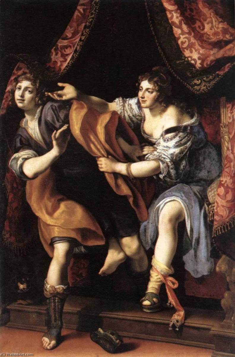 Wikioo.org - The Encyclopedia of Fine Arts - Painting, Artwork by Cigoli - Joseph and Potiphar's Wife