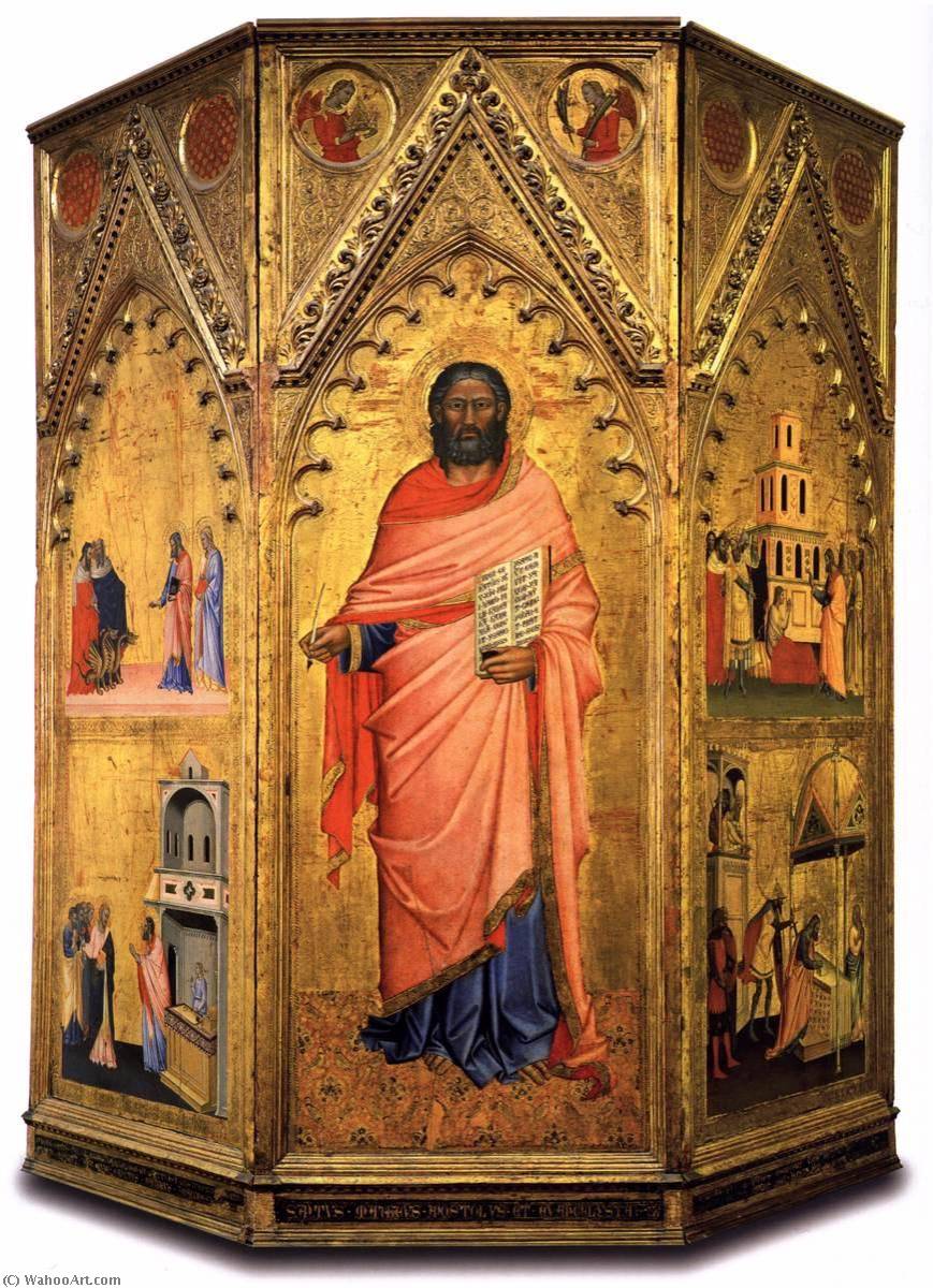 Wikioo.org – La Enciclopedia de las Bellas Artes - Pintura, Obras de arte de Orcagna - santo Mateo asícomo  escenas  de  su  Vida