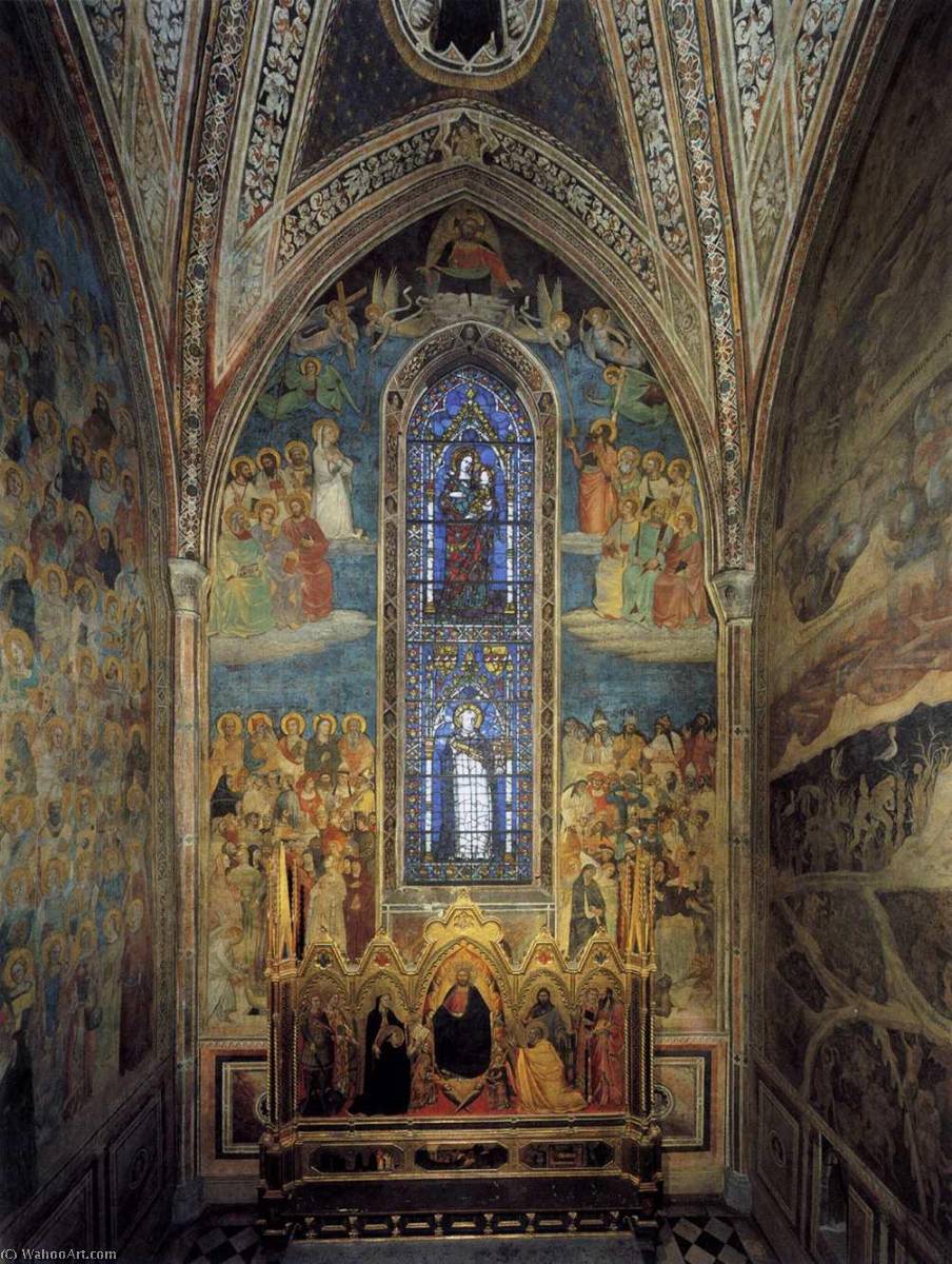 Wikioo.org - The Encyclopedia of Fine Arts - Painting, Artwork by Orcagna - View of the Chapel