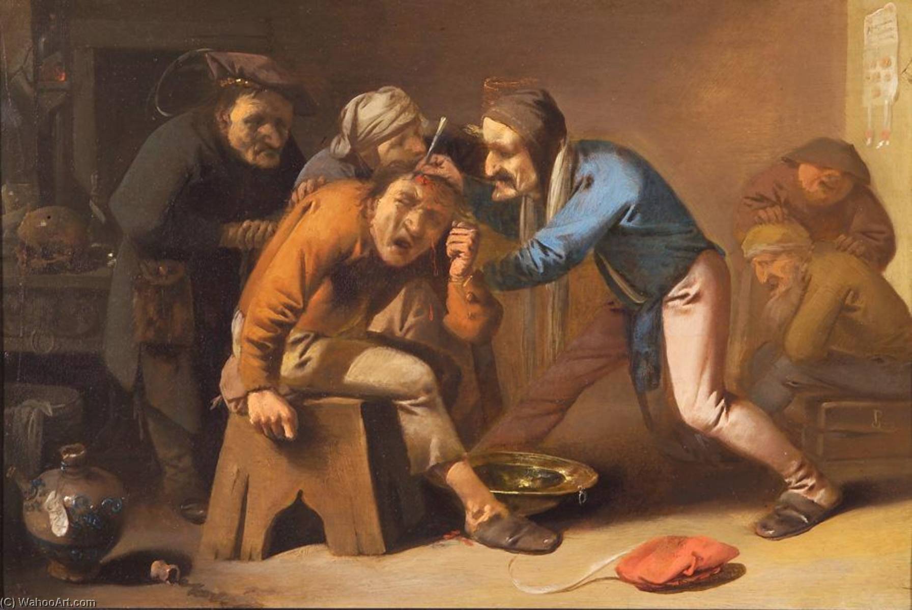 Wikioo.org - The Encyclopedia of Fine Arts - Painting, Artwork by Pieter Jansz Quast - Extraction of the Stone of Folly