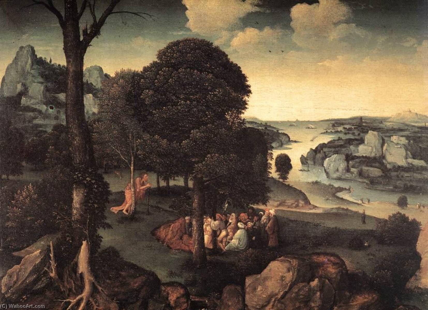 Wikioo.org - The Encyclopedia of Fine Arts - Painting, Artwork by Joachim Patinir - Landscape with Saint John the Baptist Preaching