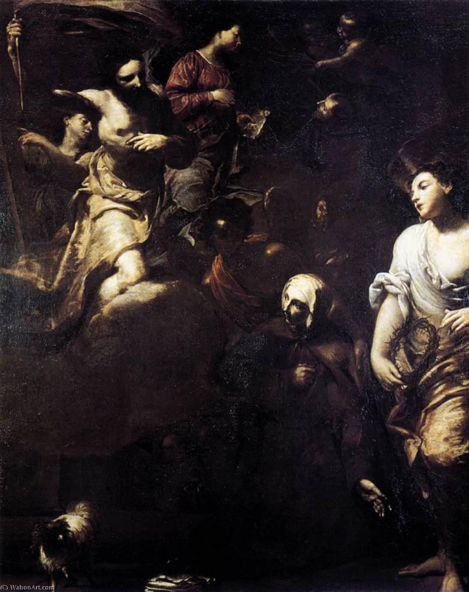 WikiOO.org - אנציקלופדיה לאמנויות יפות - ציור, יצירות אמנות Giuseppe Maria Crespi - English Ecstasy of St Margaret of Cortona