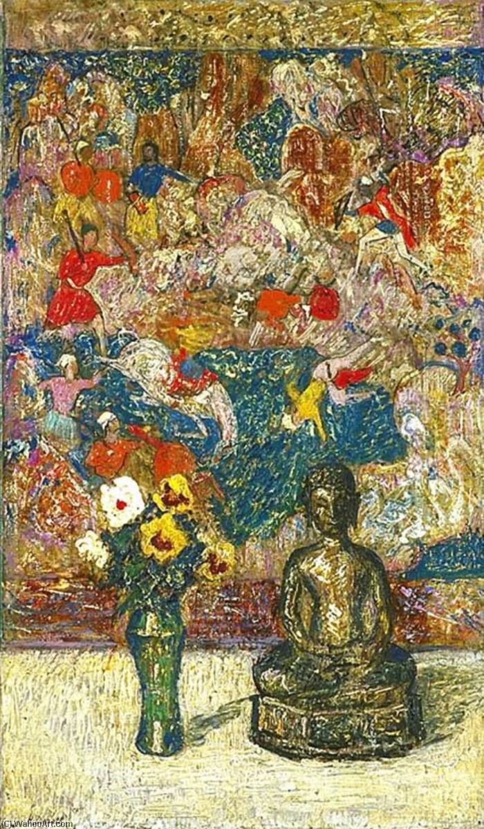 Wikioo.org – La Enciclopedia de las Bellas Artes - Pintura, Obras de arte de Henry Golden Dearth - bronce Buda