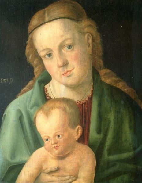 WikiOO.org - Енциклопедия за изящни изкуства - Живопис, Произведения на изкуството Hans Süss Von Kulmbach - Madonna and Child