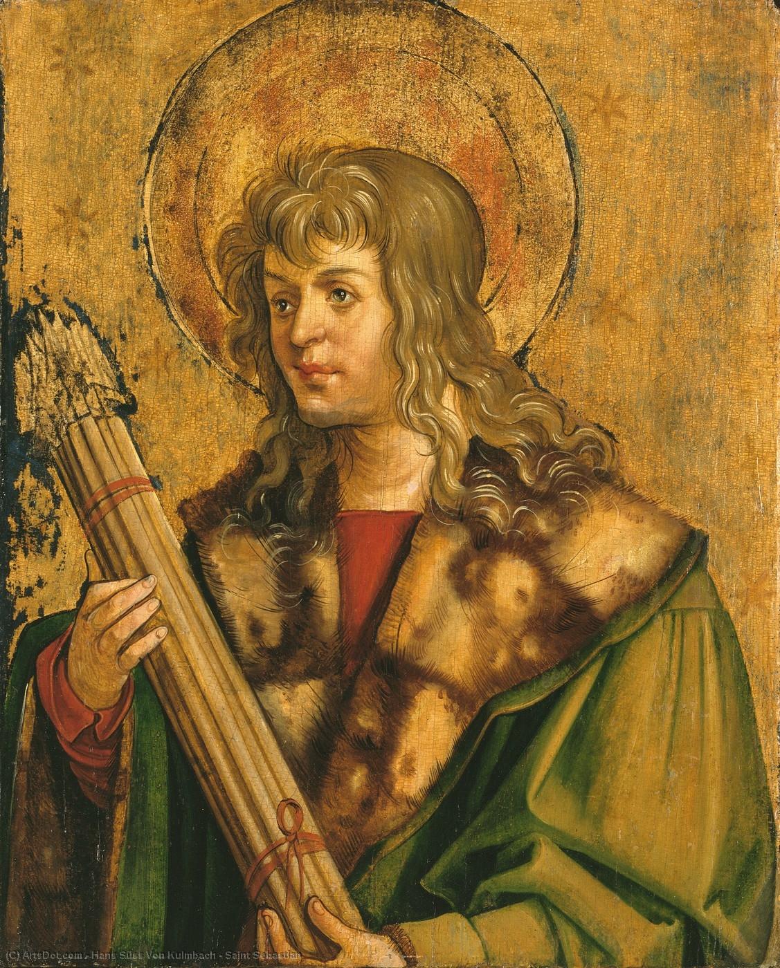 WikiOO.org - Encyclopedia of Fine Arts - Maleri, Artwork Hans Süss Von Kulmbach - Saint Sebastian