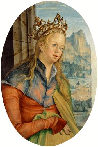 Wikioo.org - The Encyclopedia of Fine Arts - Painting, Artwork by Hans Süss Von Kulmbach - St. Catherine of Alexandria