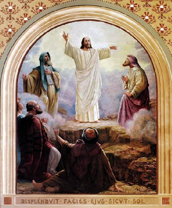 Wikioo.org - The Encyclopedia of Fine Arts - Painting, Artwork by Benedito Calixto - English Transfiguration of Christ Português Transfiguração de Cristo