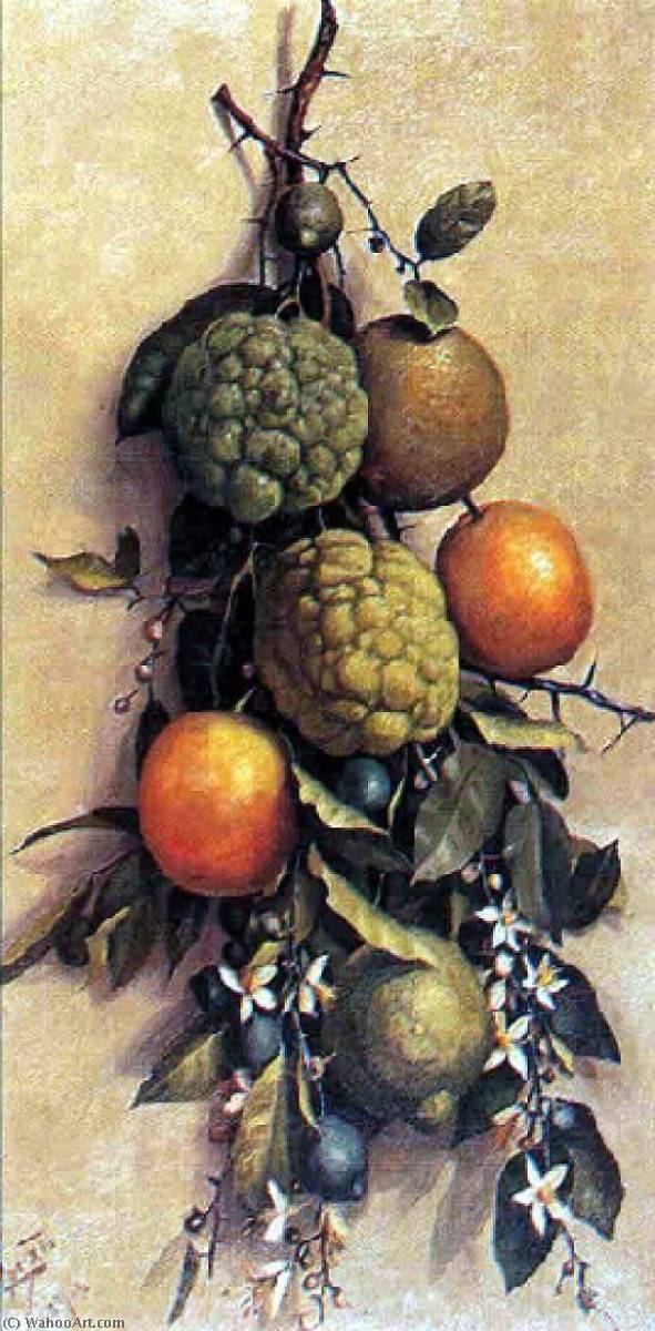 WikiOO.org - Enciclopedia of Fine Arts - Pictura, lucrări de artă Benedito Calixto - English Fruit Português Frutas