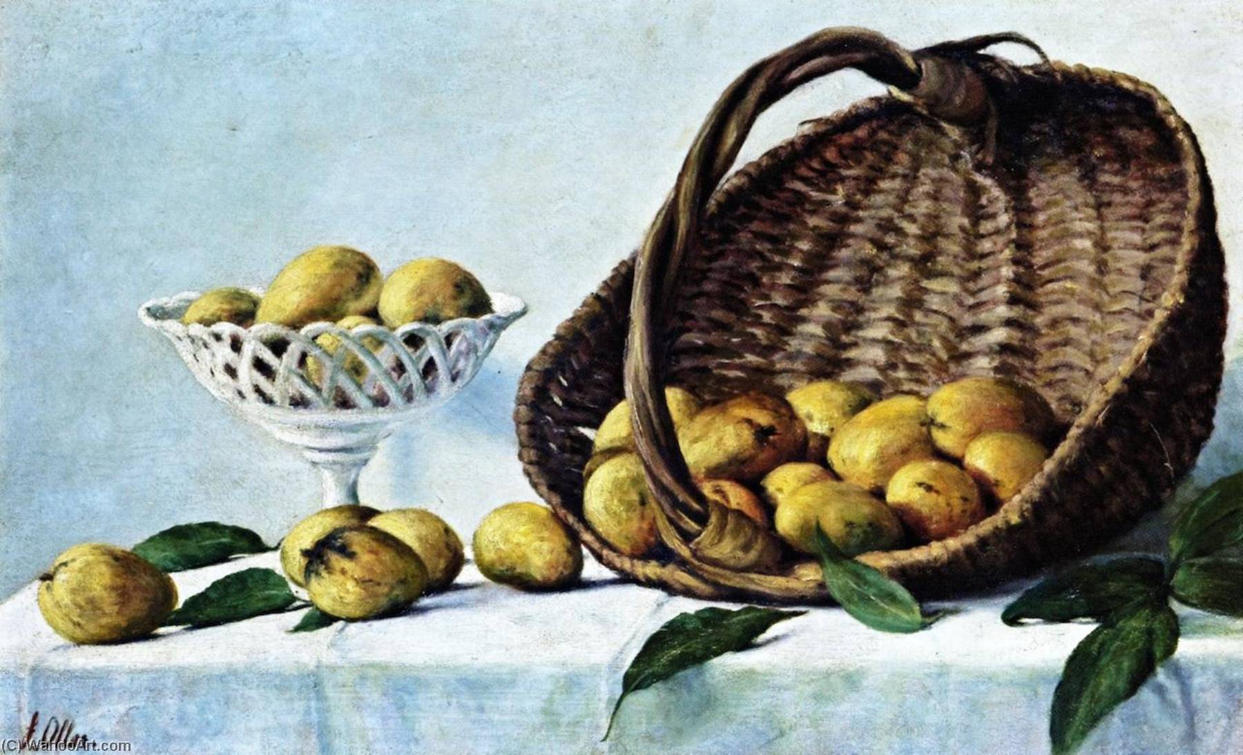 Wikioo.org - The Encyclopedia of Fine Arts - Painting, Artwork by Francisco Oller - Mangoes