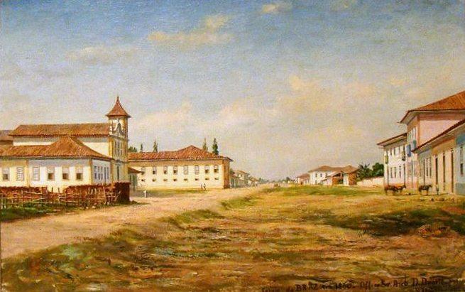 Wikioo.org - The Encyclopedia of Fine Arts - Painting, Artwork by Benedito Calixto - Brás church in 1860