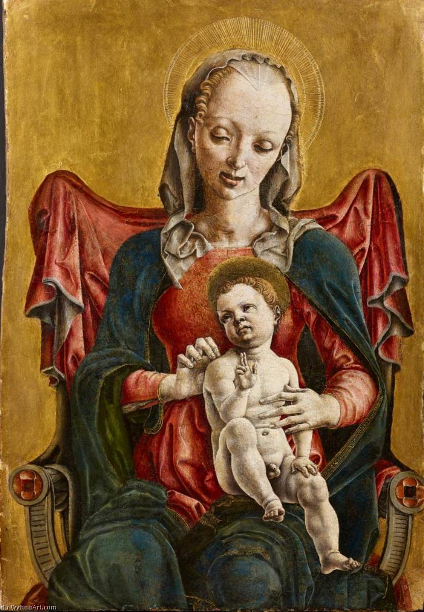 Wikioo.org - The Encyclopedia of Fine Arts - Painting, Artwork by Cosmè Tura - Deutsch Madonna