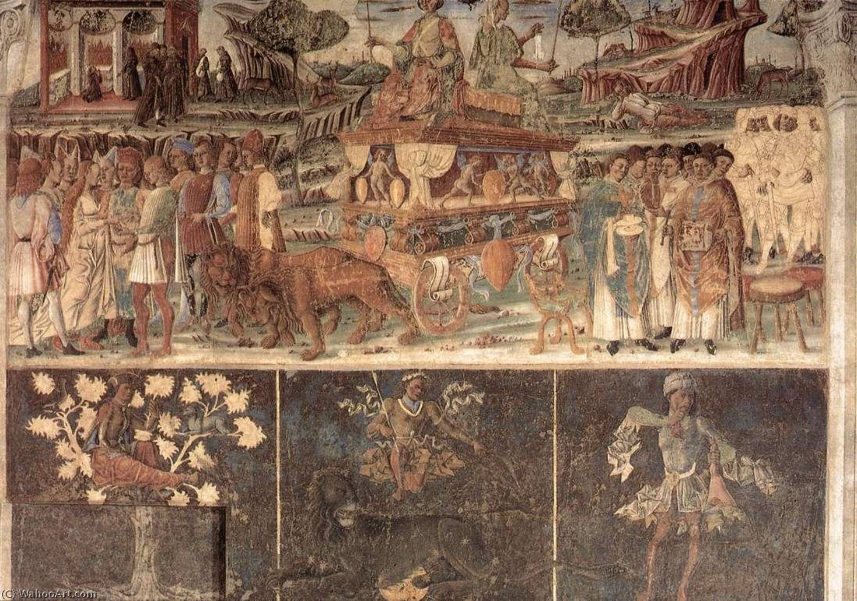 Wikioo.org - Bách khoa toàn thư về mỹ thuật - Vẽ tranh, Tác phẩm nghệ thuật Cosmè Tura - English Allegory of July Triumph of Jupiter (detail)