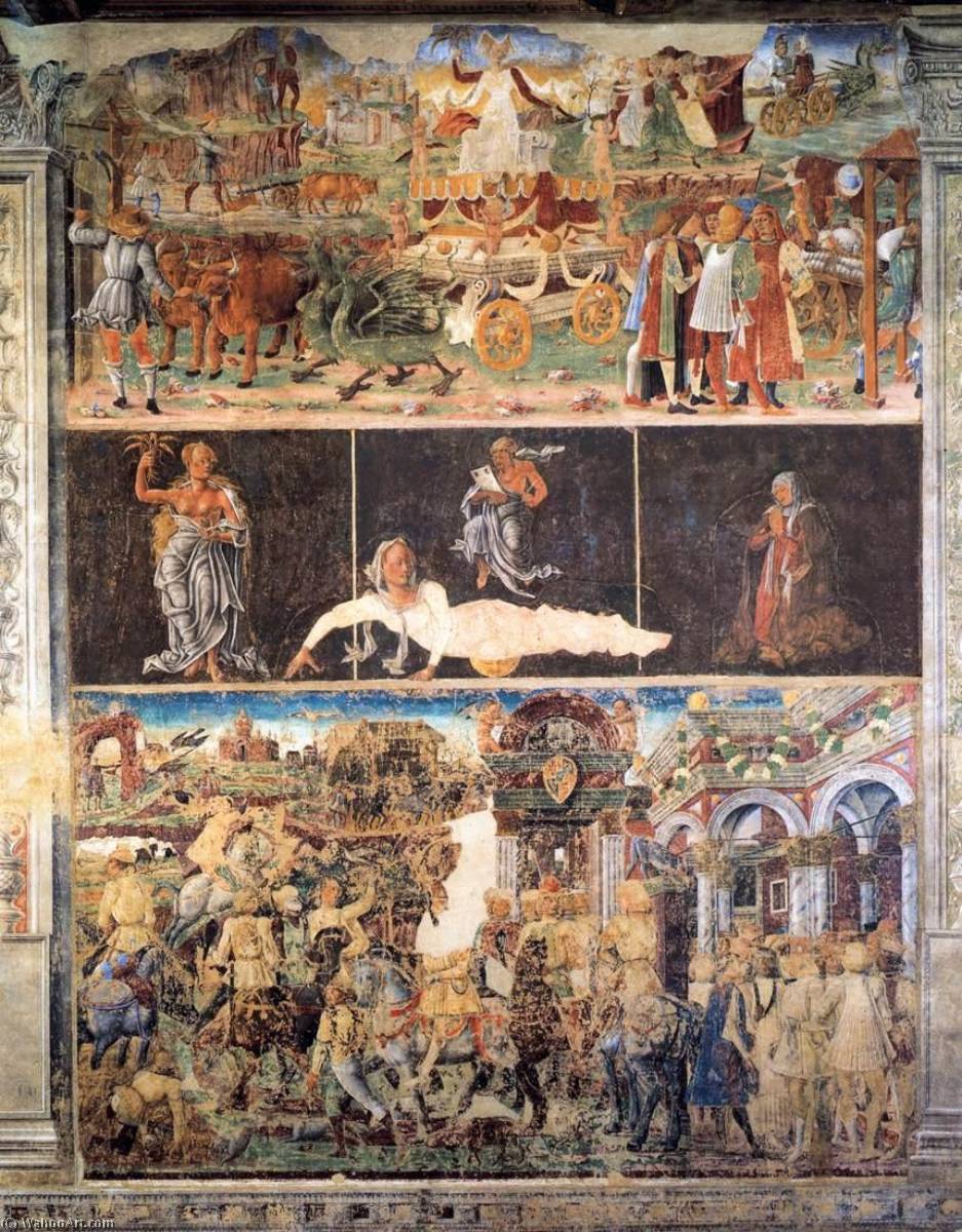 Wikioo.org - The Encyclopedia of Fine Arts - Painting, Artwork by Cosmè Tura - English Allegory of August Triumph of Ceres