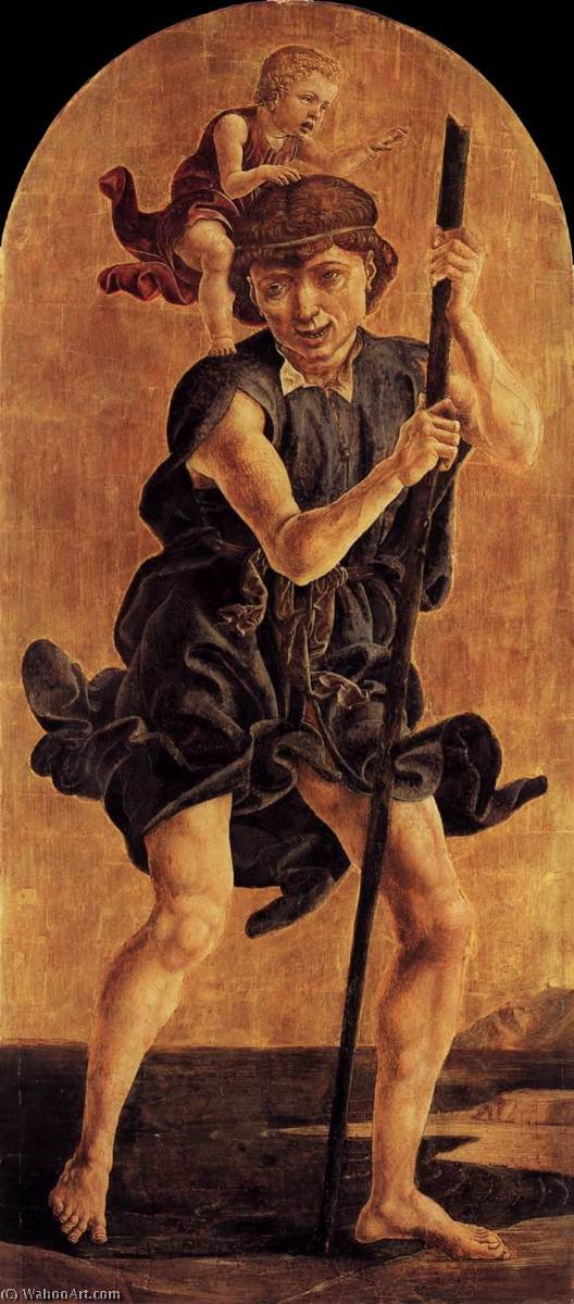 WikiOO.org - Encyclopedia of Fine Arts - Maalaus, taideteos Cosmè Tura - English St Christopher
